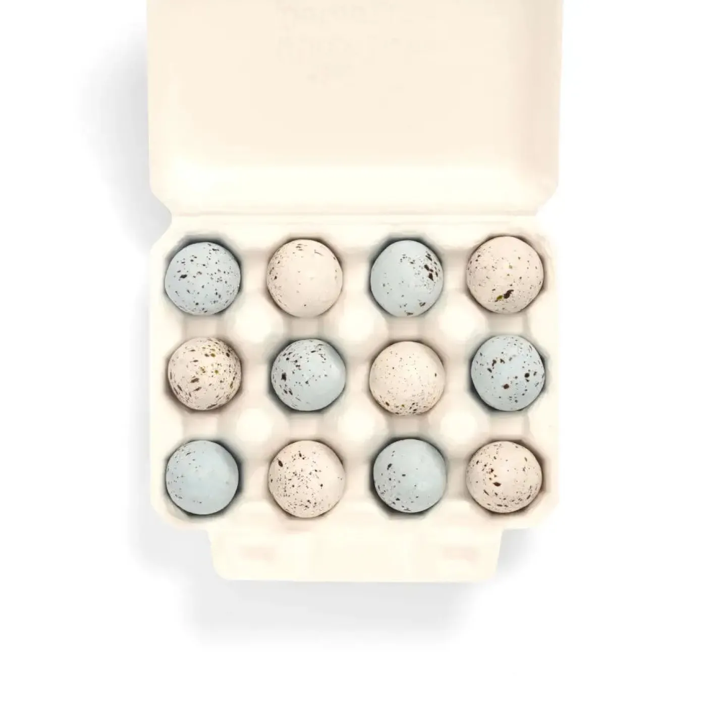 12 Blue Tit Eggs by The Chocolate Detective