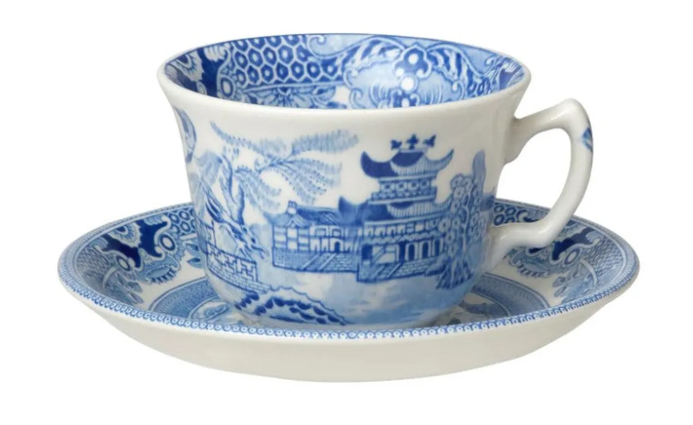 Blue Willow Teacup and Saucer