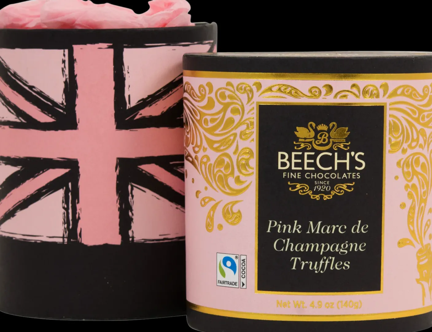 Beech's Pink Marc de Champagne Truffles 140g