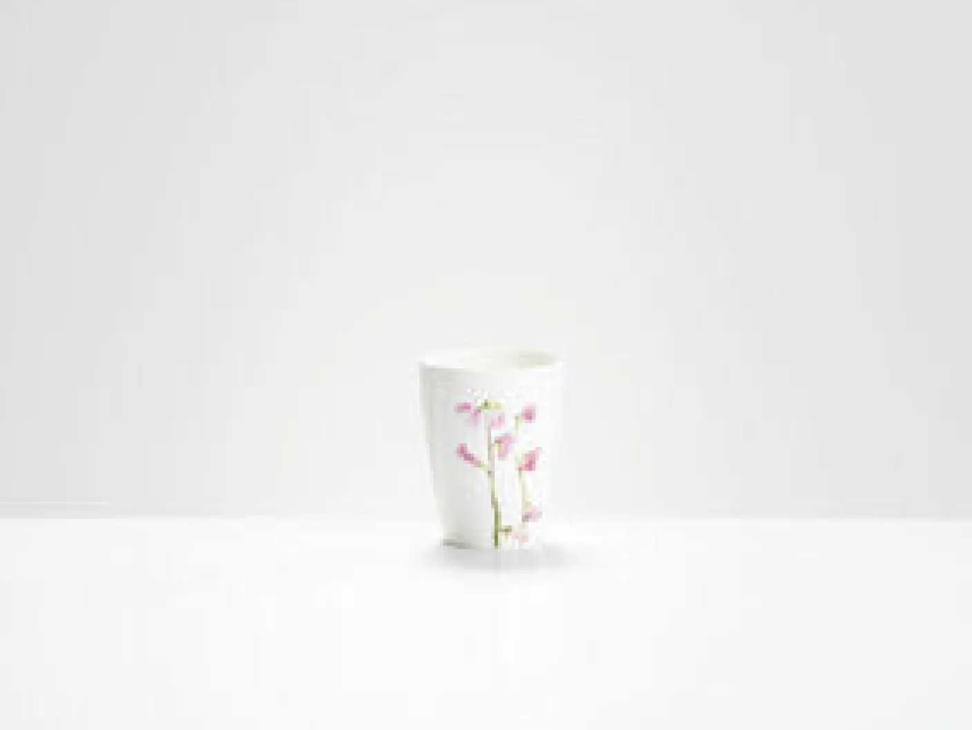 Pink Sweet Pea Beaker