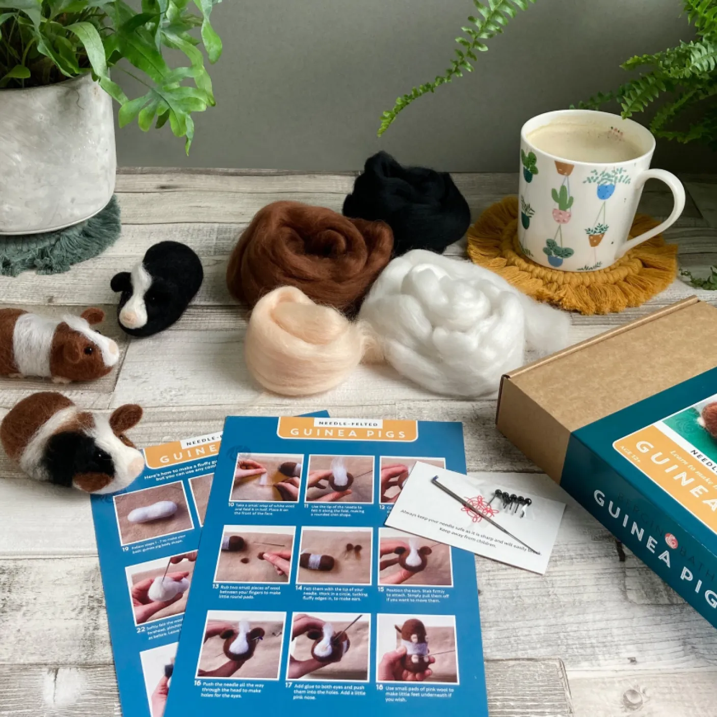 Guinea Pigs Needle Felting Kit
