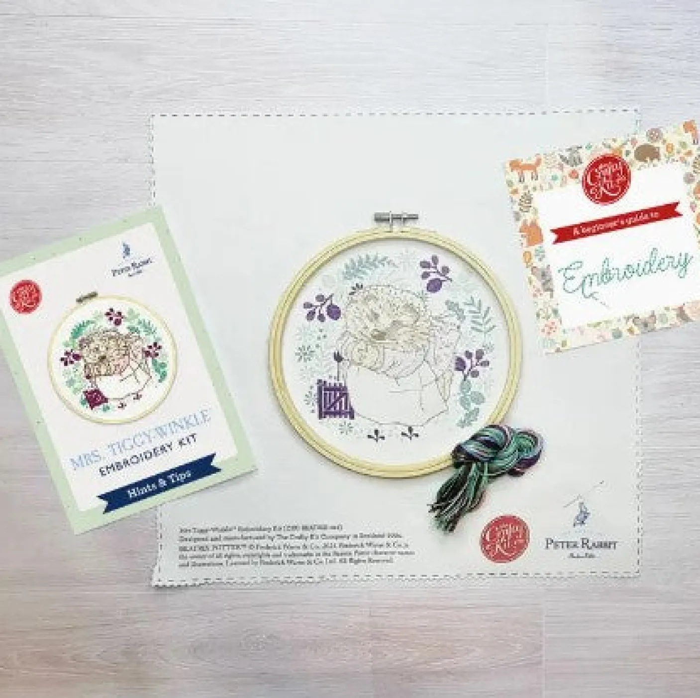 Mrs. Tiggy-Winkle Embroidery Kit