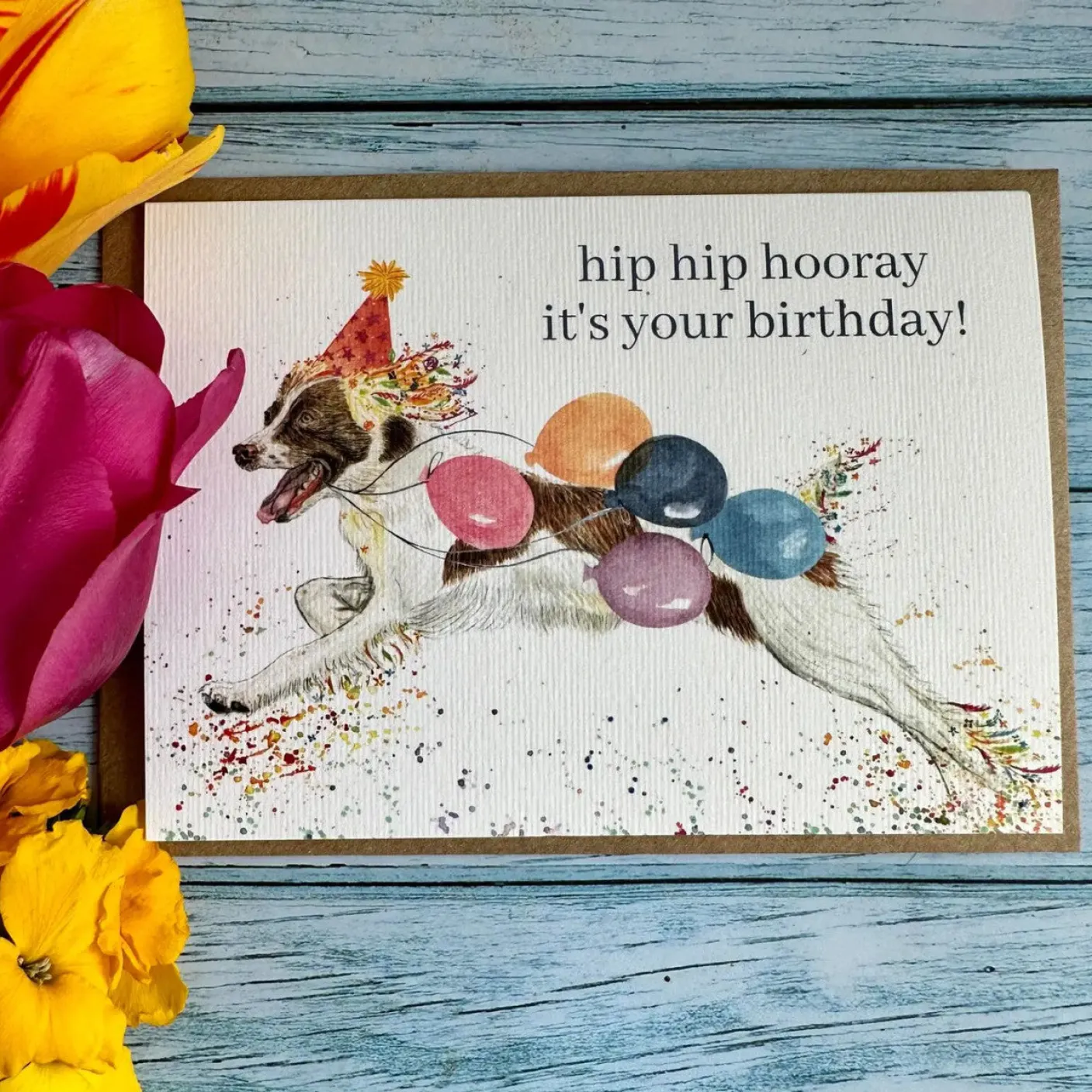 Birthday Spaniel Eco-card