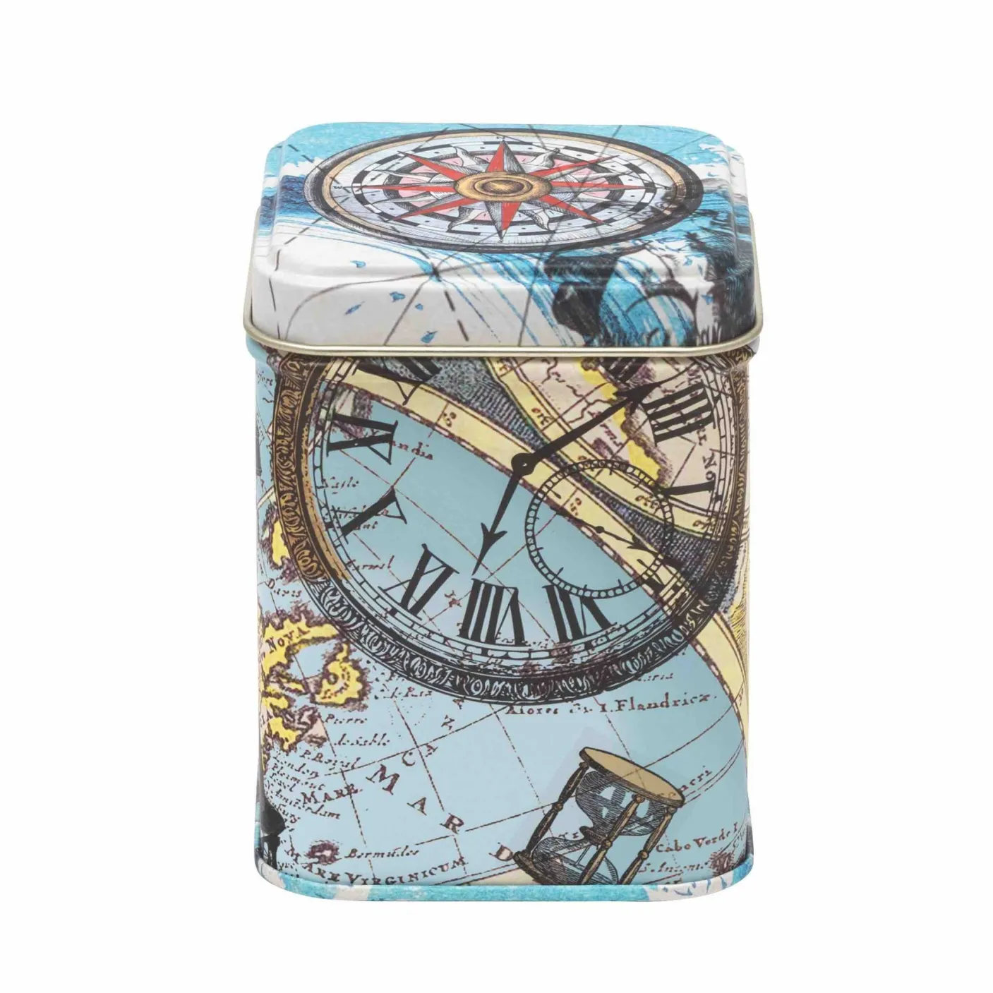 Adventure Mini Square Tea Tin