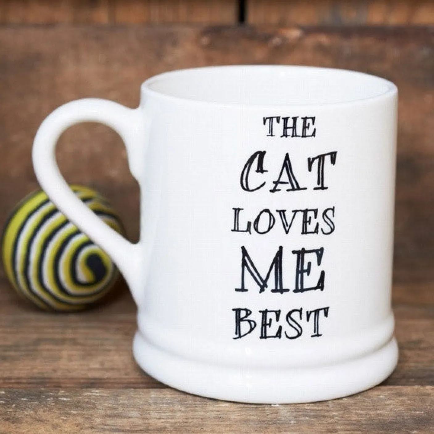 The Cat Loves Me Best Mug