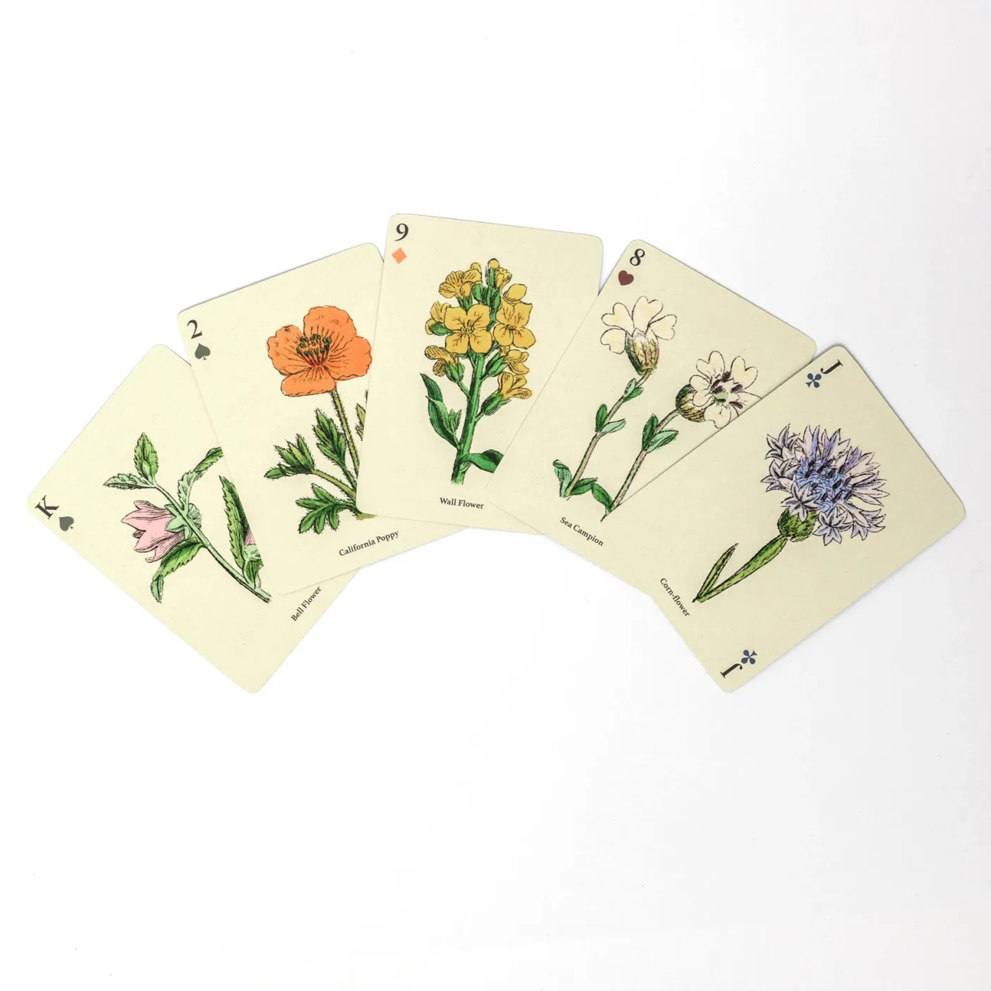 Wildflowers Playing Cards
