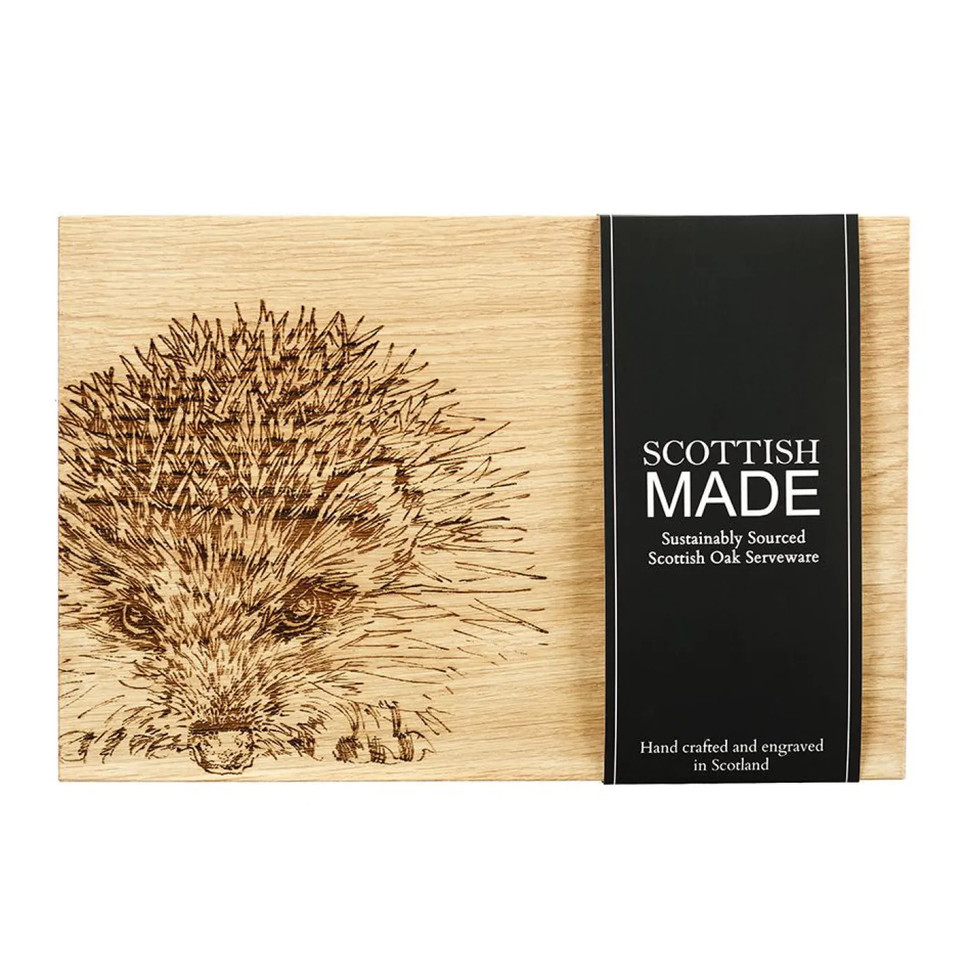 Hedgehog Oak Serving Board 12in