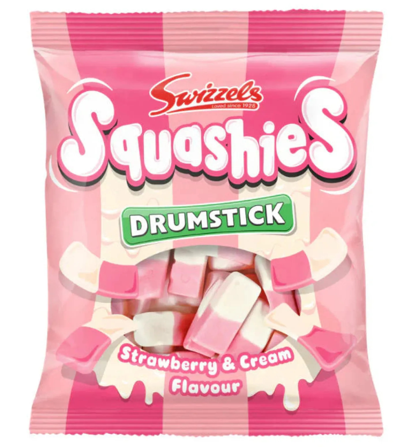 Swizzels Drumstick Strawberry & Cream Flavor Squashies