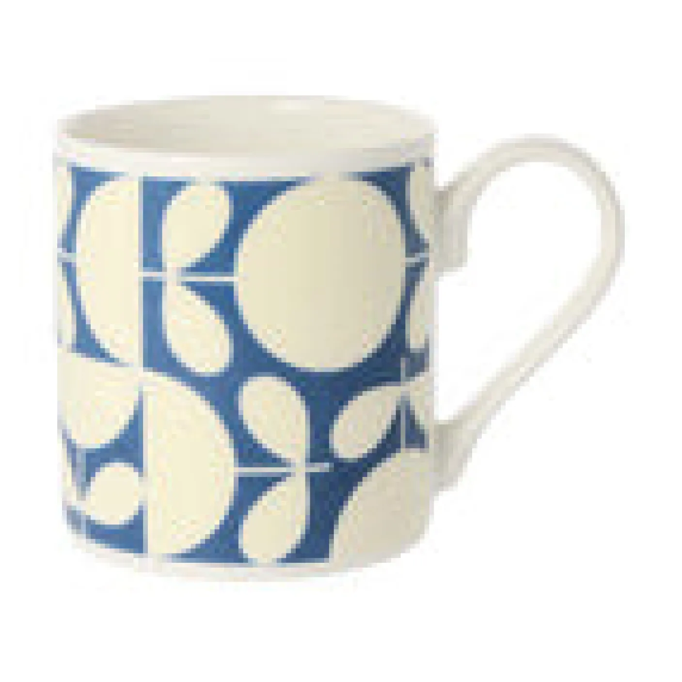 Orla Kiely Patchwork Dark Blue Bone China Mug