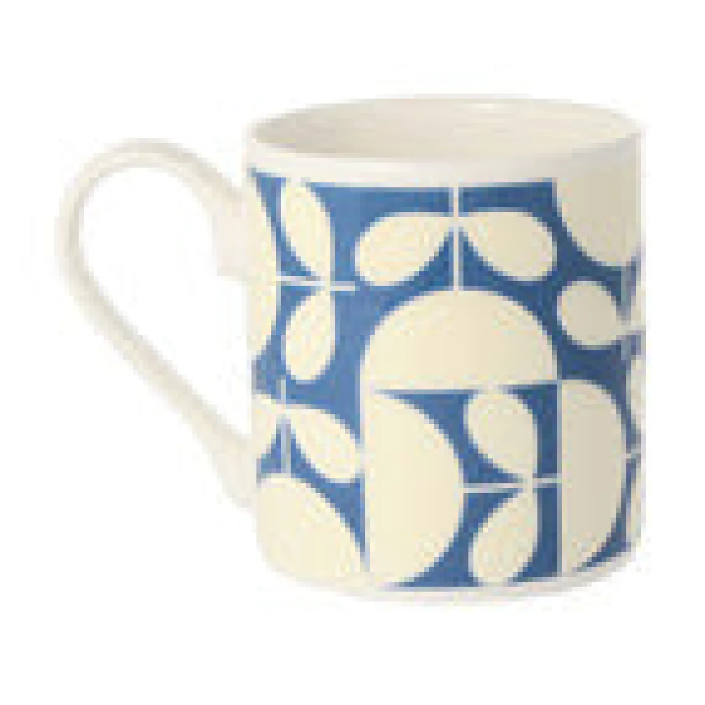 Orla Kiely Patchwork Dark Blue Bone China Mug