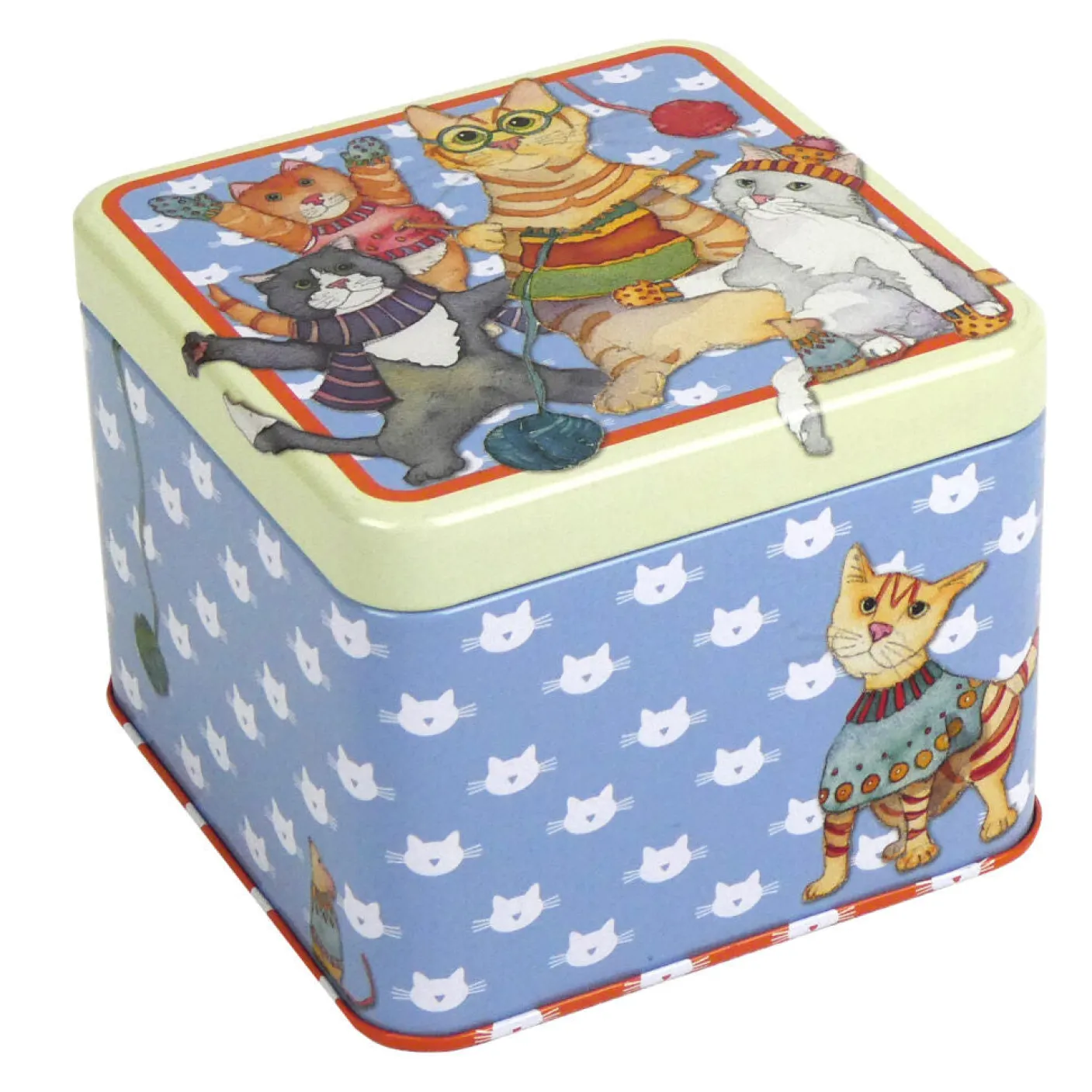 Kittens in Mittens Small Square Tin