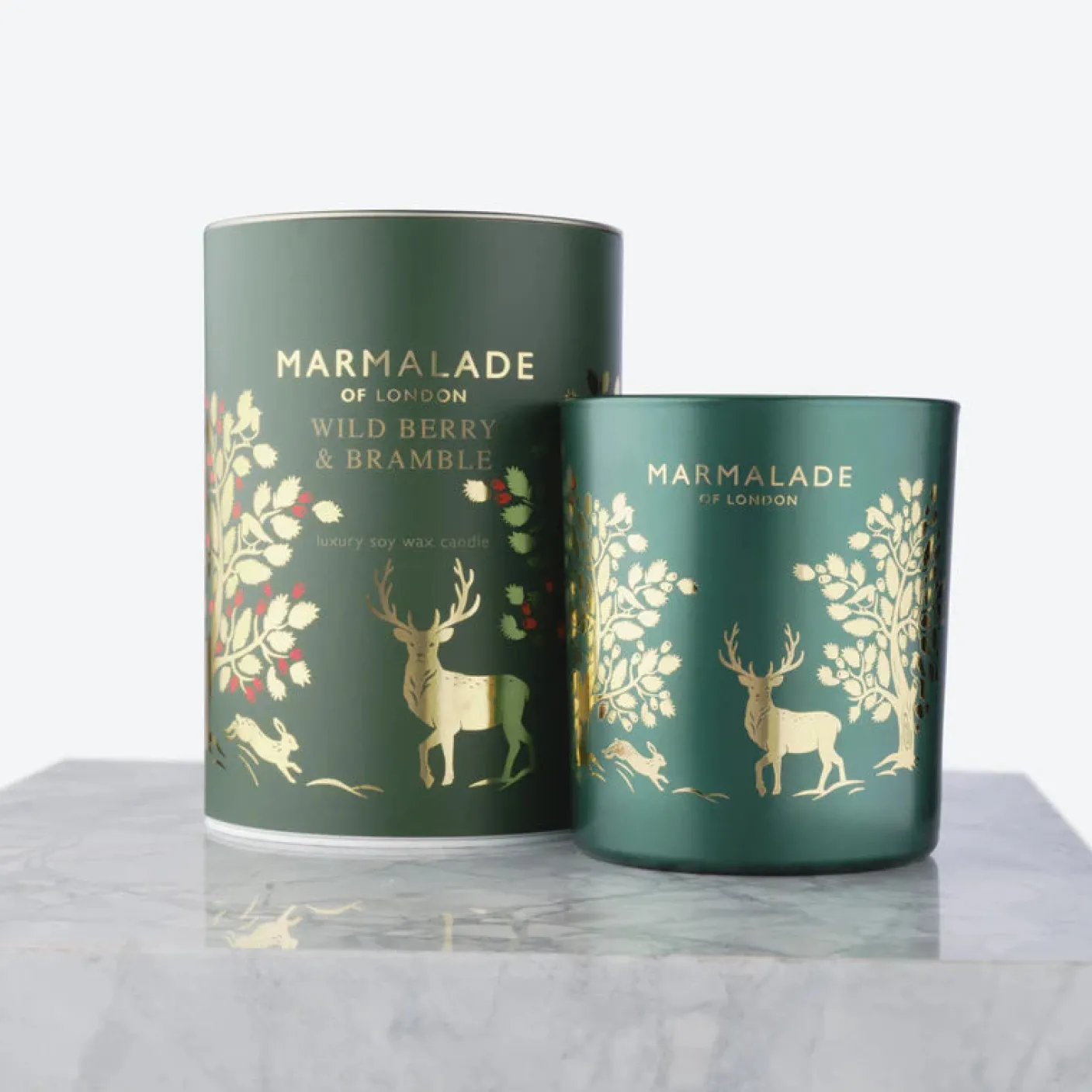 Wild Berry & Bramble Large Glass Candle