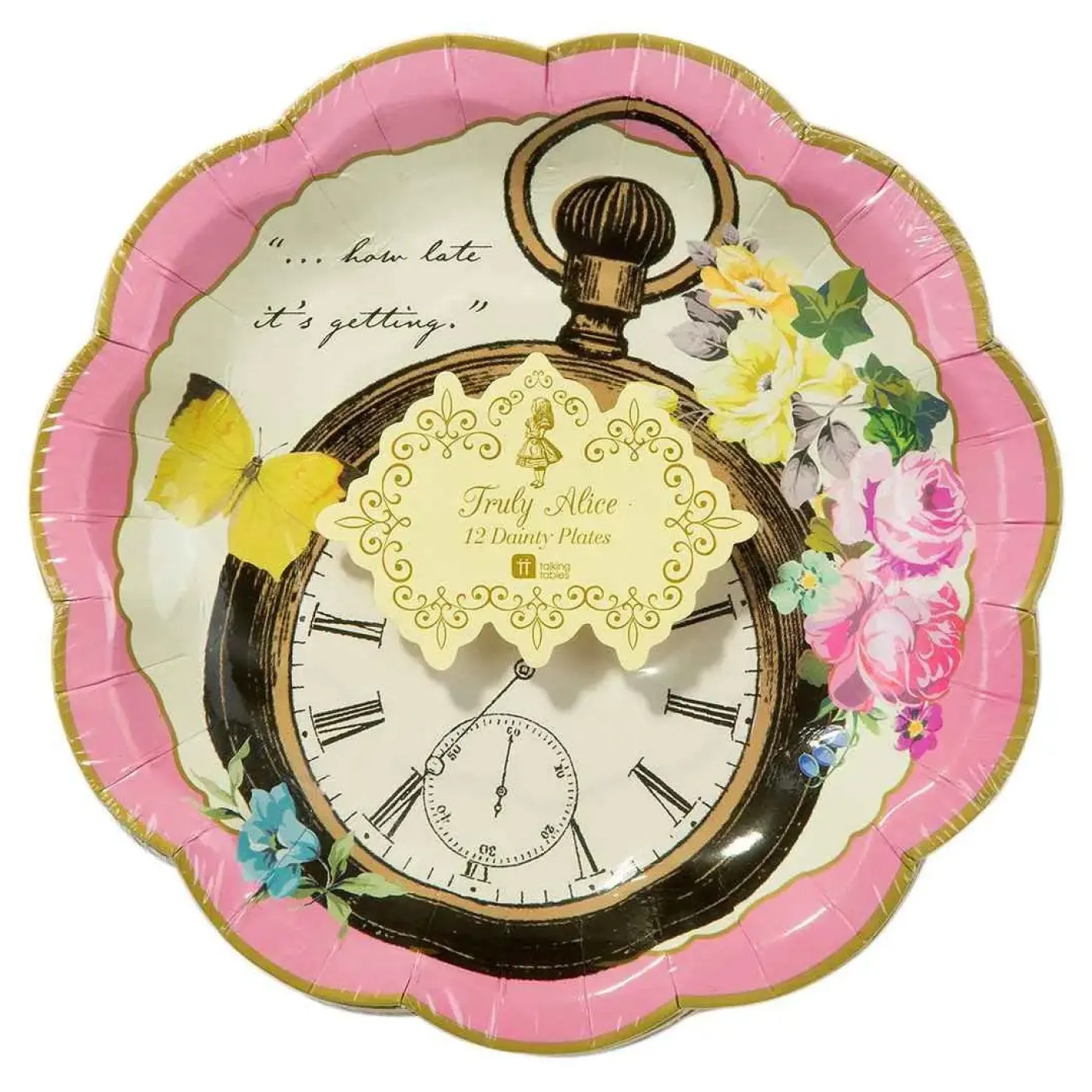 Small Alice in Wonderland Plates - 12 pack