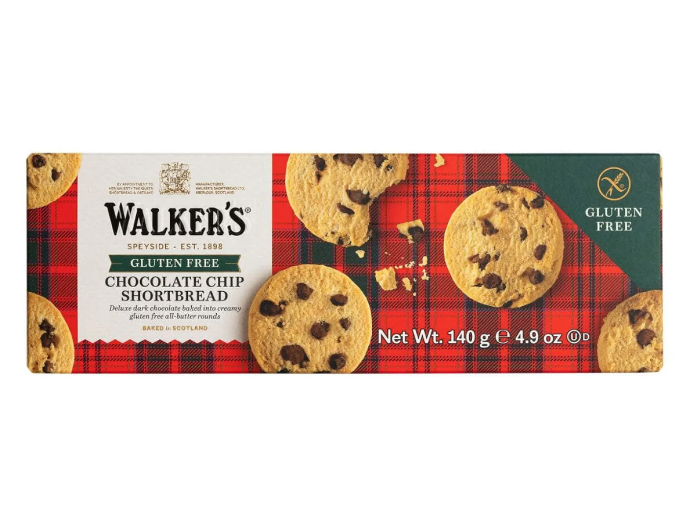 Walkers Shortbread Gluten Free Chocolate Chip Shortbread