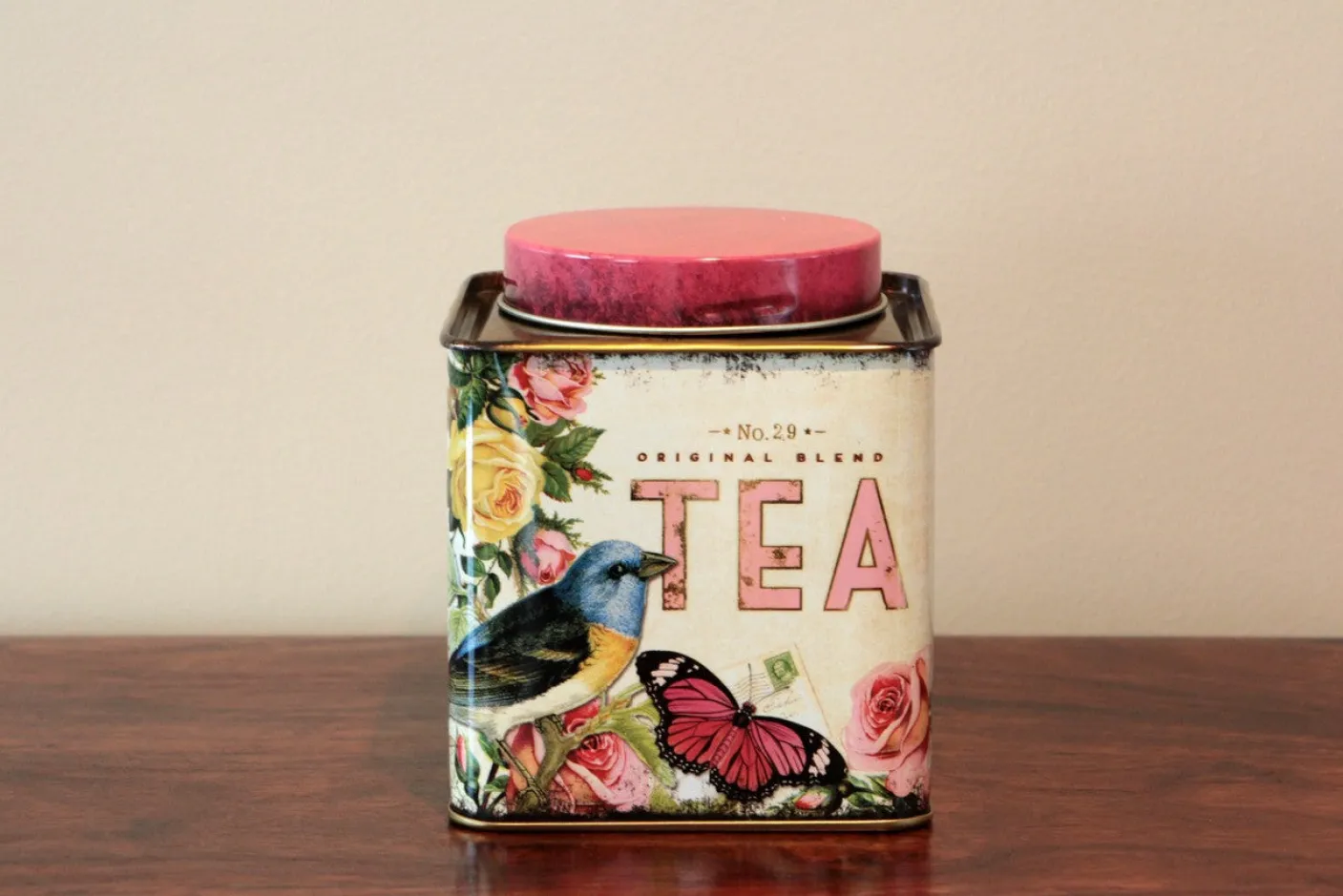 Nostalgia Square Tea Caddy