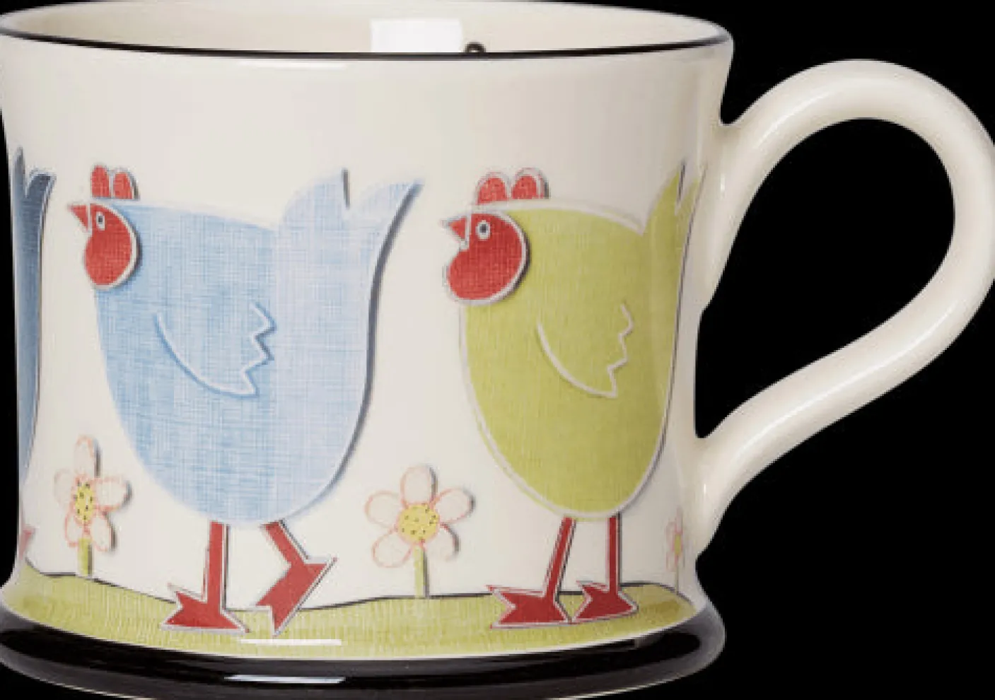 Chicken Run Mug by Moorland Pottery