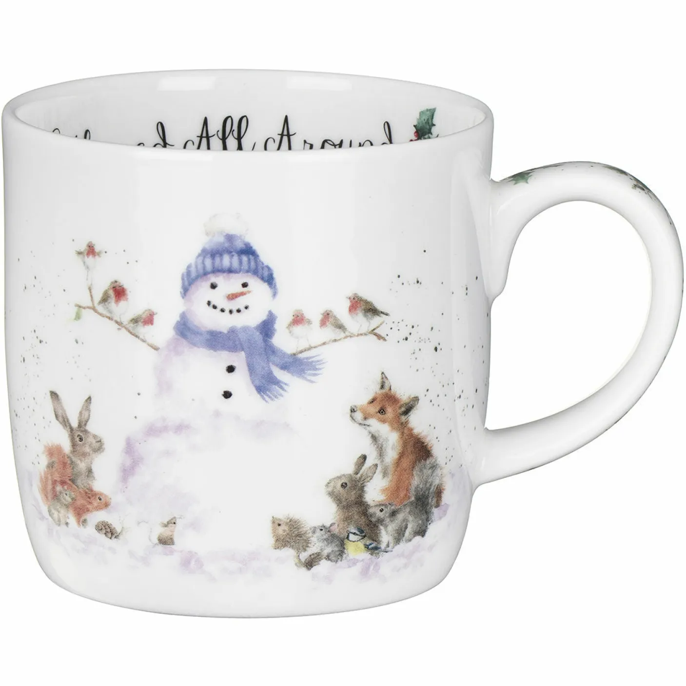 'Gathered All Around' Small Bone China Mug (11oz)