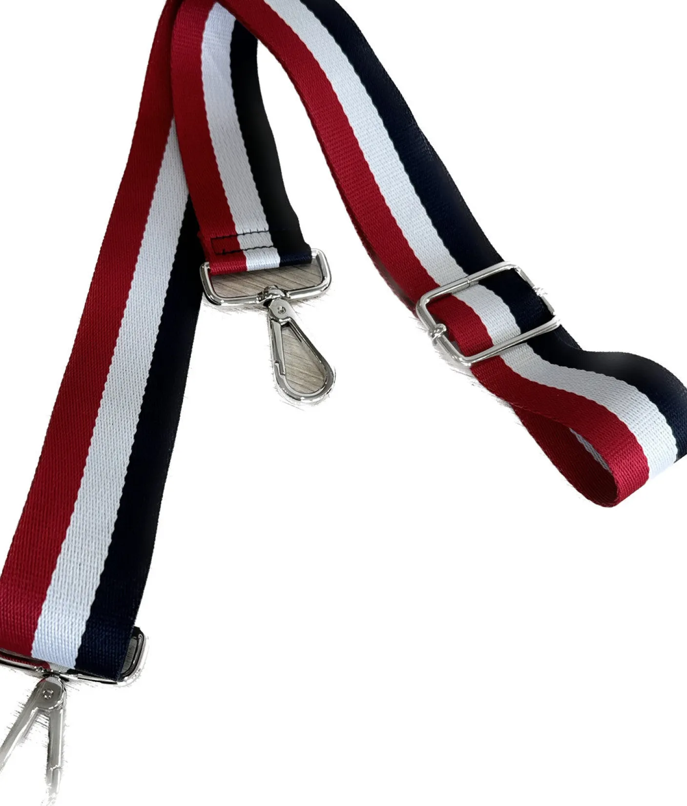 Adjustable Red, White & Blue Bag Strap