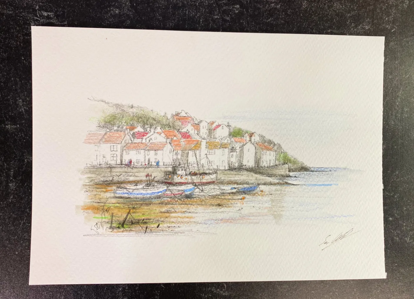 Fishing Village, North Yorkshire Print