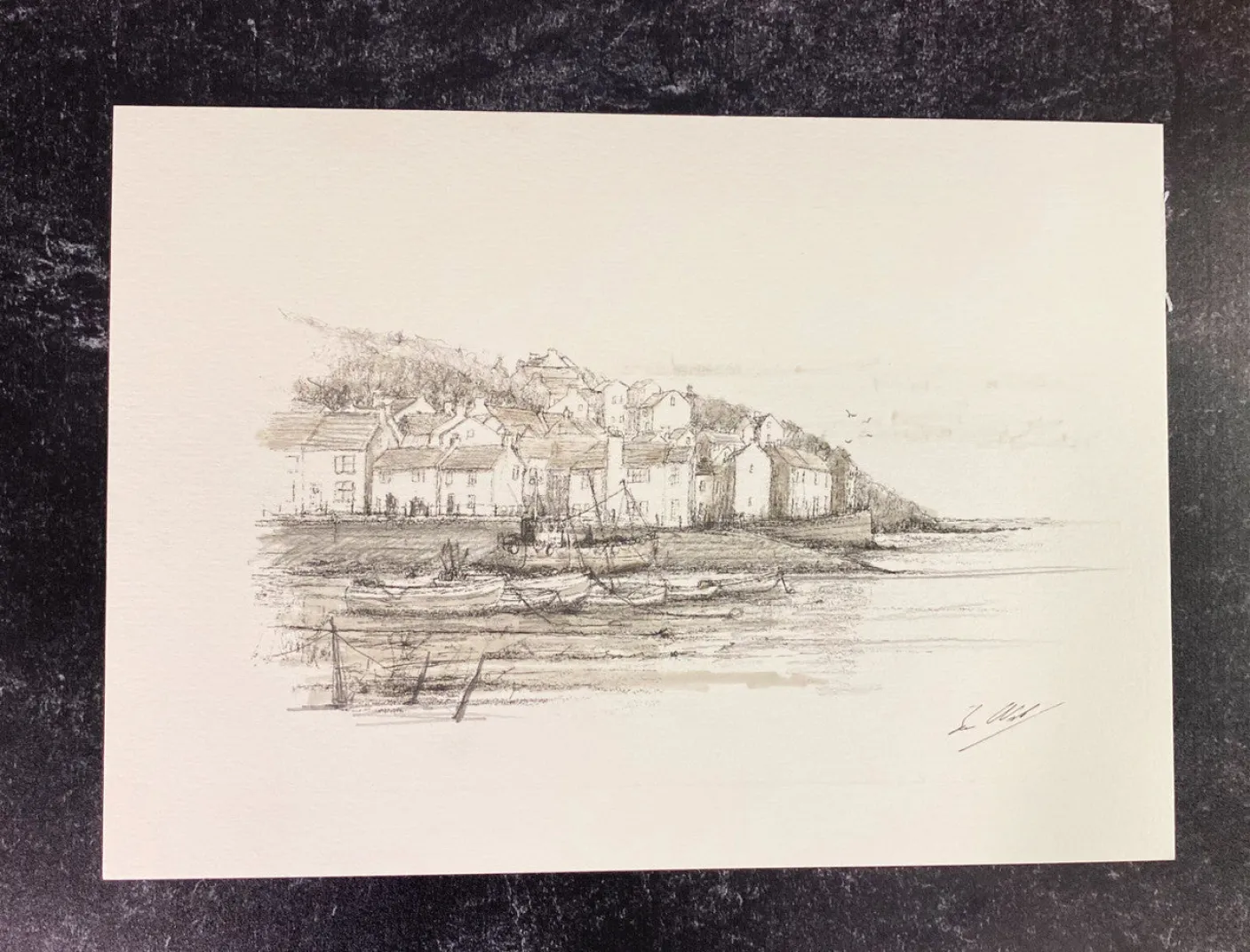 Fishing Village, North Yorkshire Print
