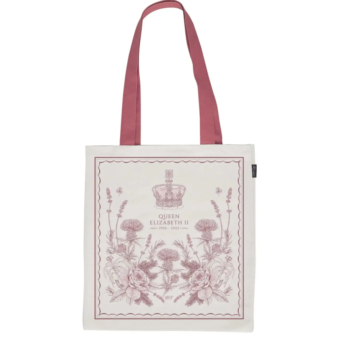 Queen Elizabeth Commemorative Canvas Tote Bag