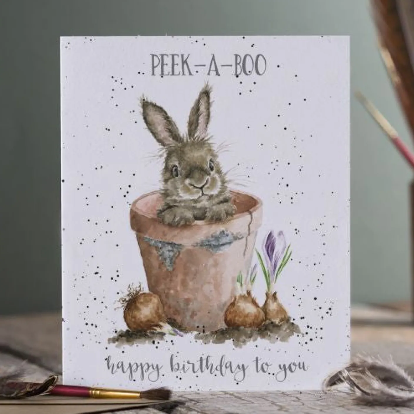 'Peek-A-Boo' Birthday Greetings Card
