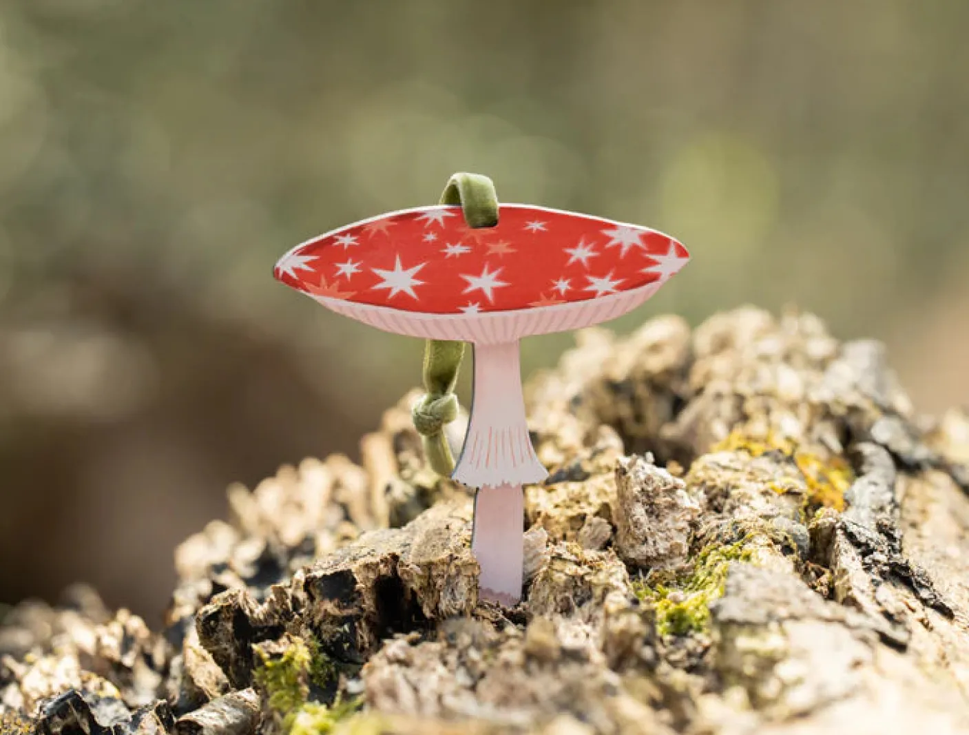 Starry Mushroom Wooden Decorations