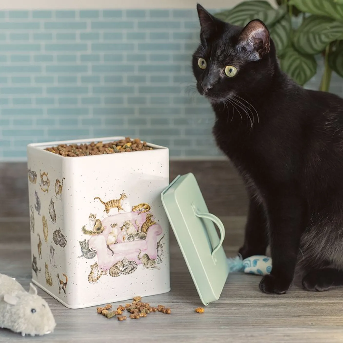 Cat Treat Square Tin