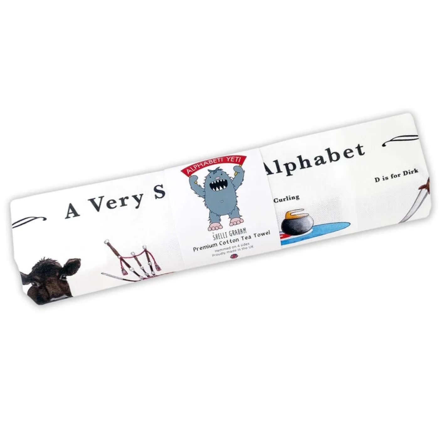 A Very Scottish Alphabet Tea Towel