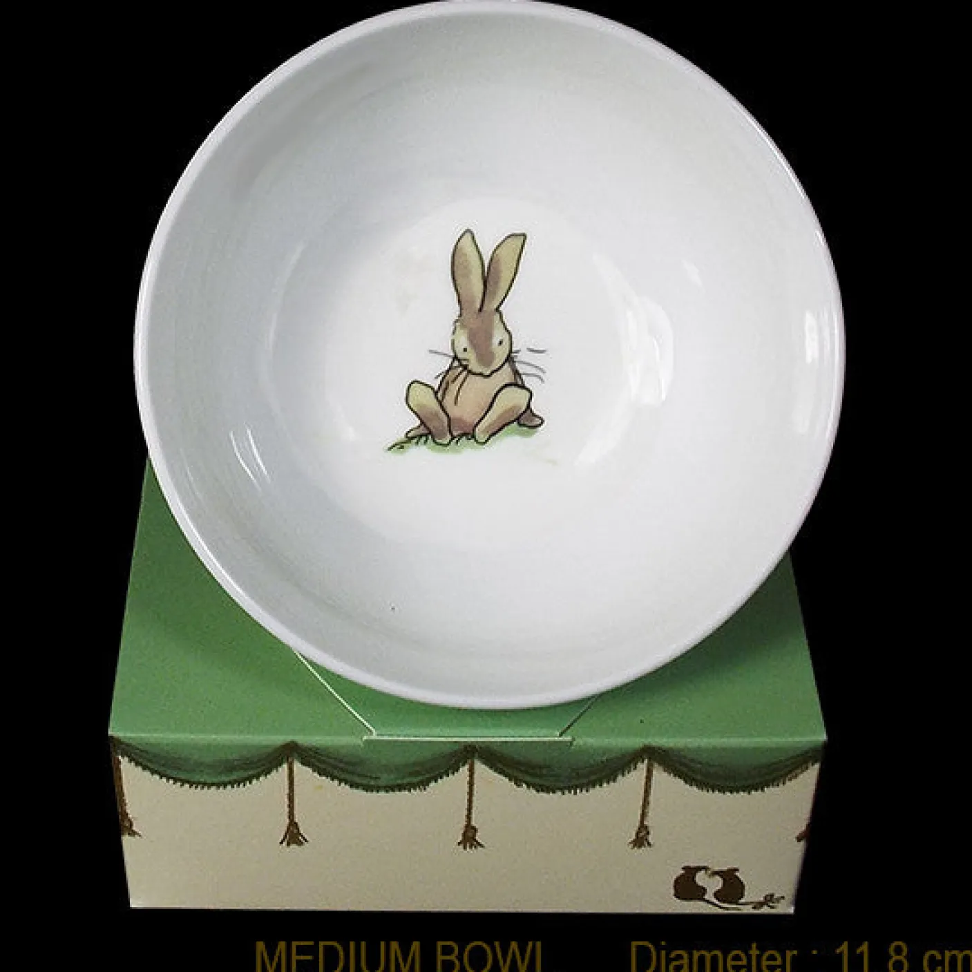 Bunny Sitting Medium Bone China Bowl