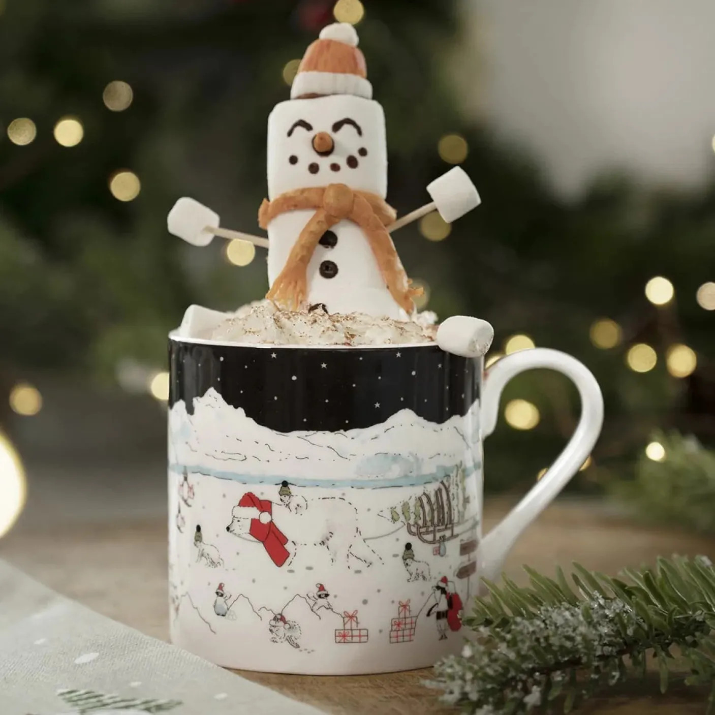 Snow Season Scene Mug