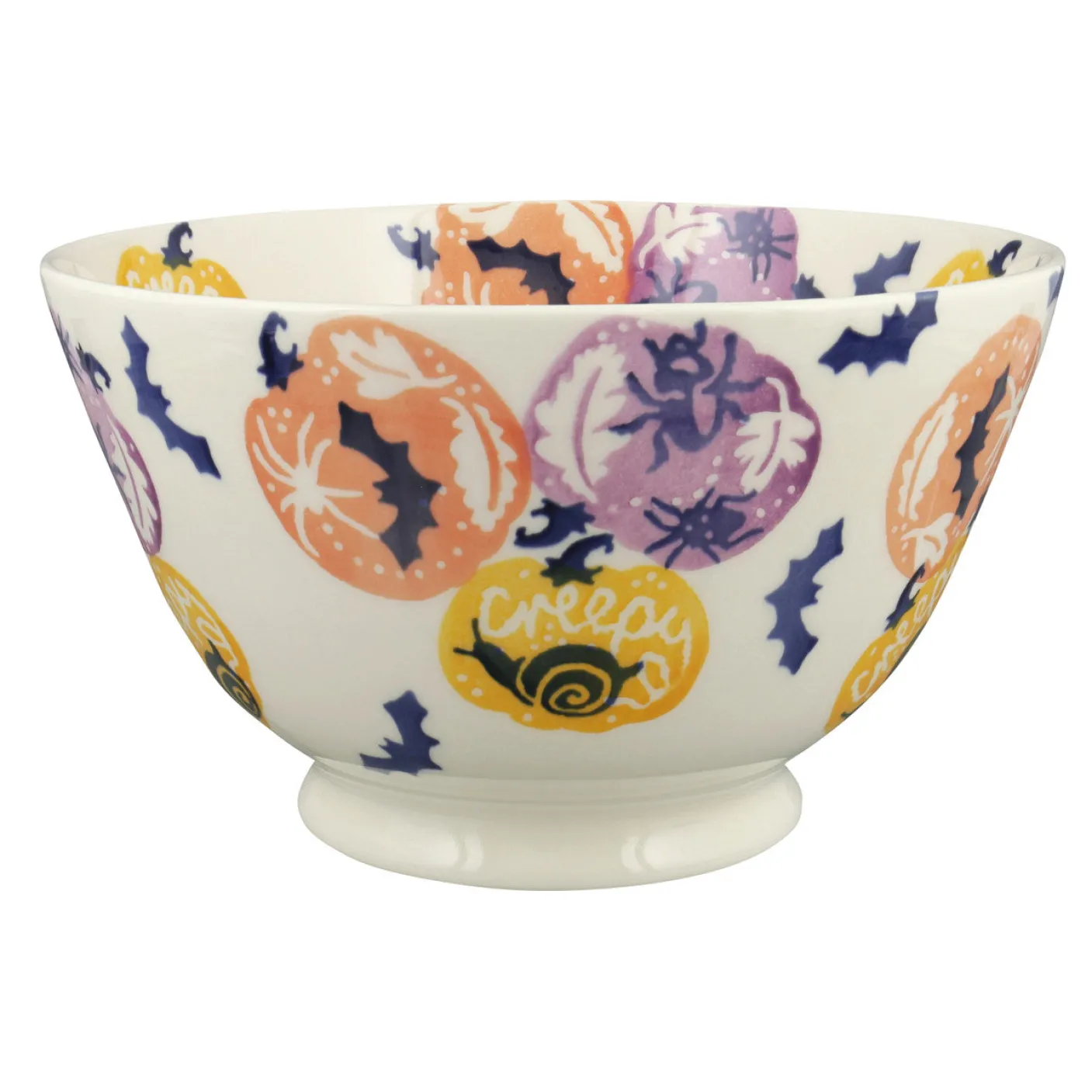 Halloween Pumpkins Large Old Bowl