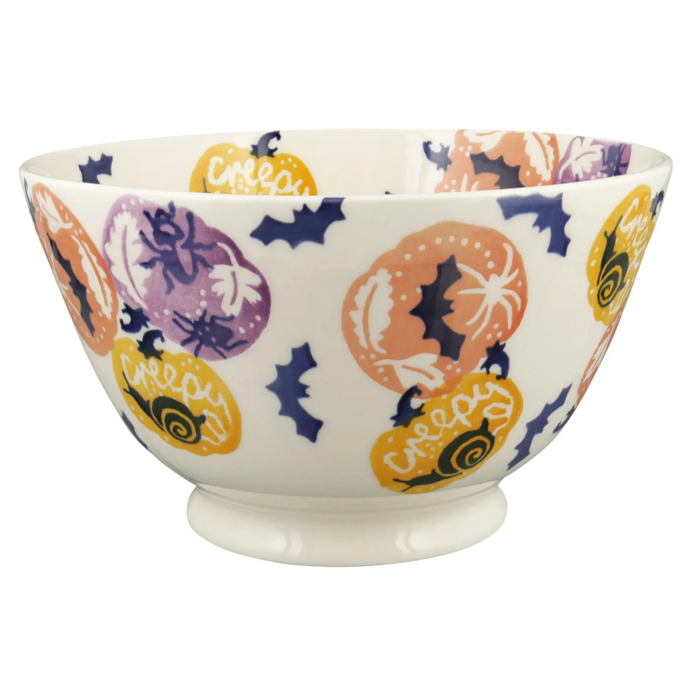 Halloween Pumpkins Large Old Bowl