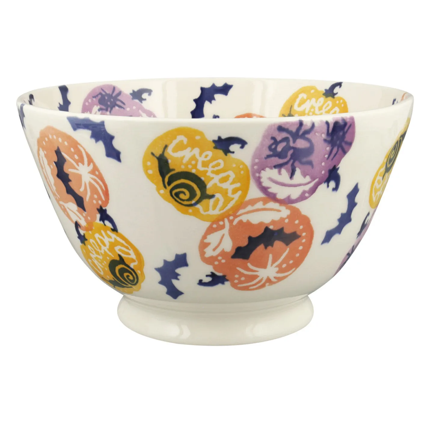 Halloween Pumpkins Large Old Bowl