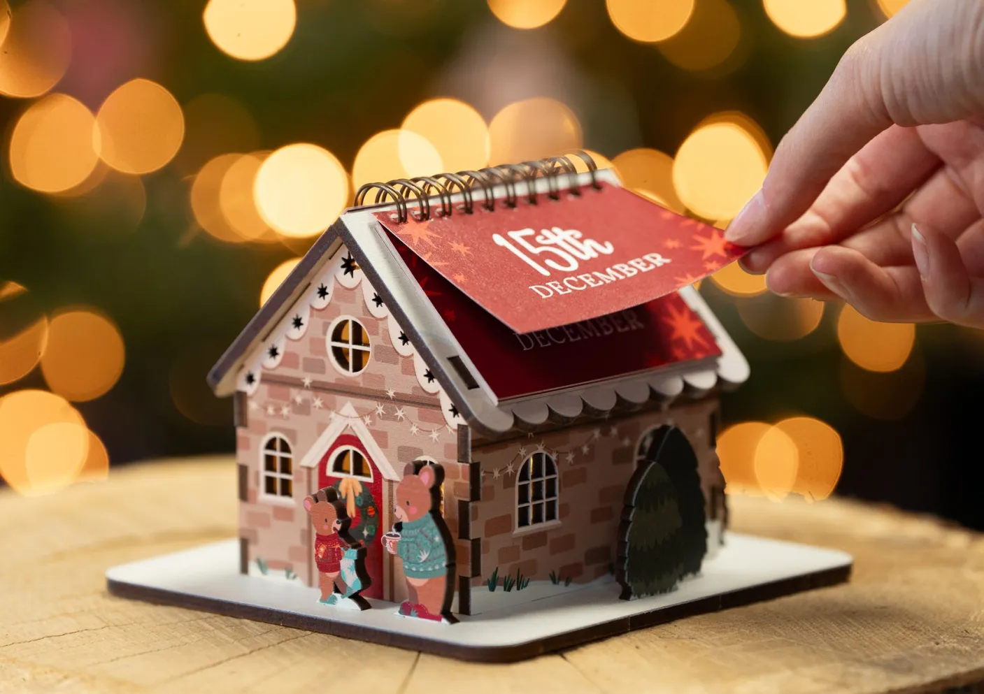 Christmas House Pop Out and Build Advent Calendar