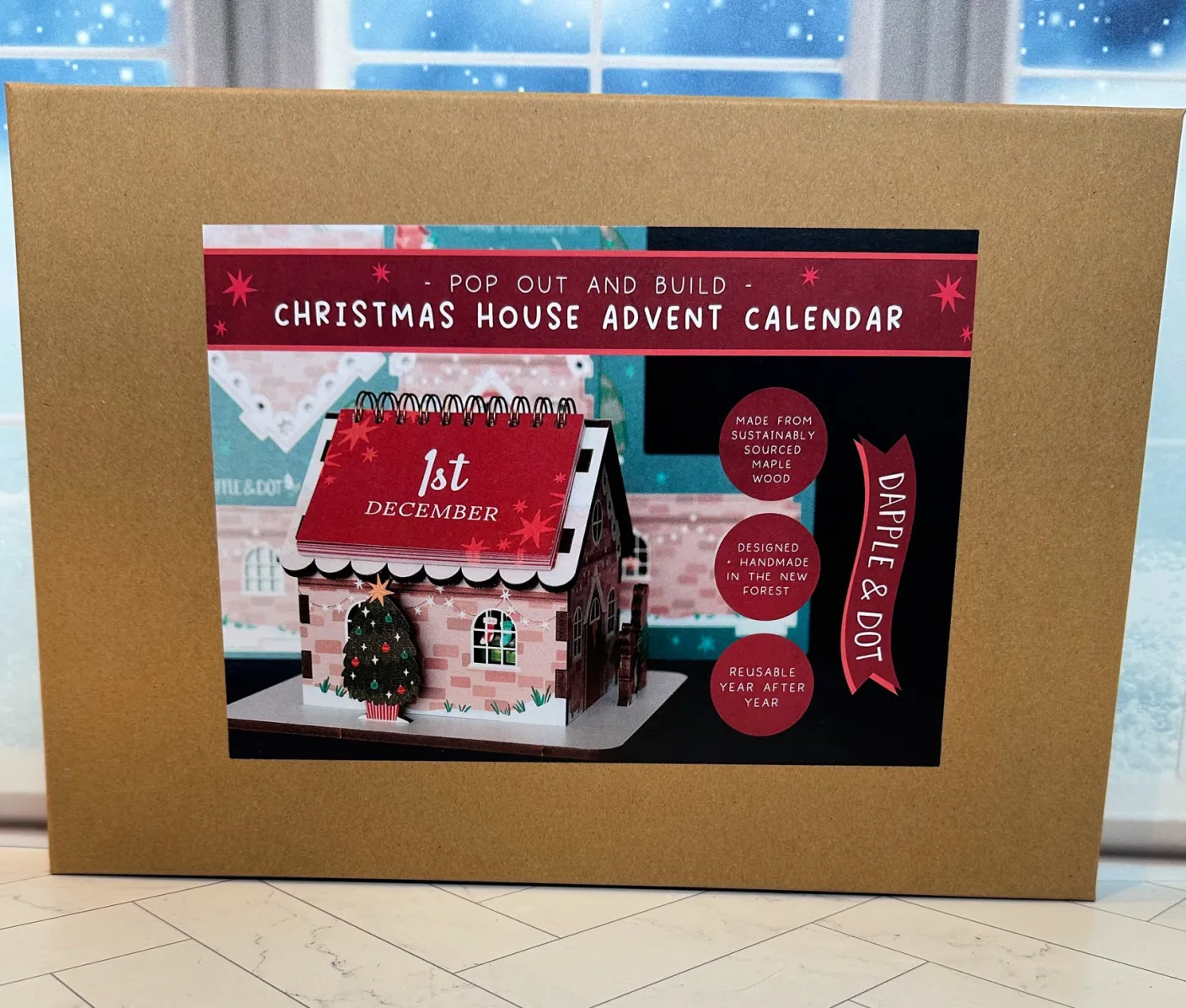 Christmas House Pop Out and Build Advent Calendar