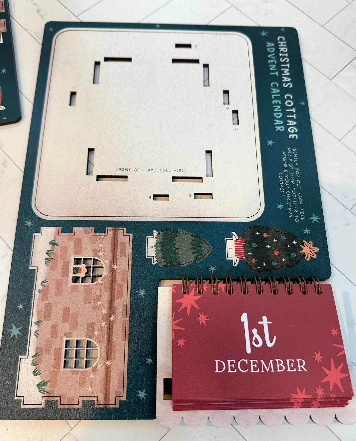 Christmas House Pop Out and Build Advent Calendar