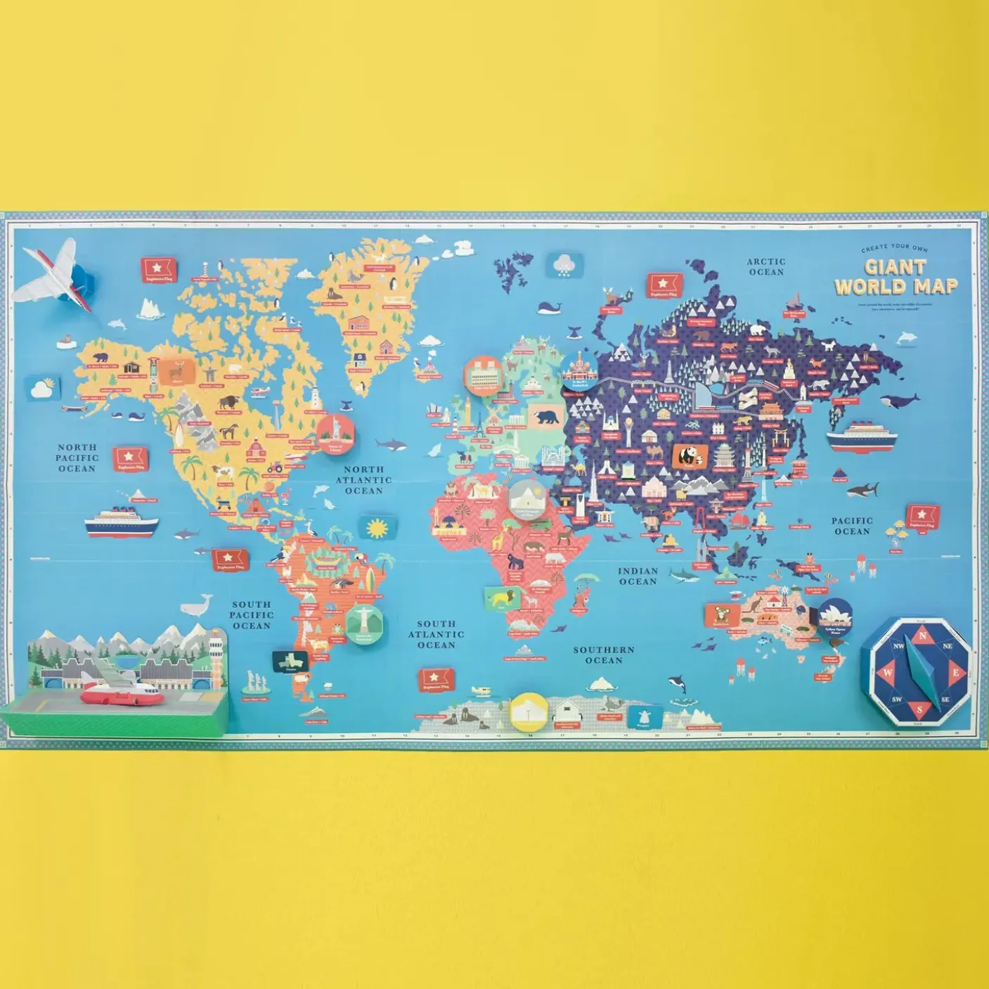 Create Your Own Giant World Map by Clockwork Soldier