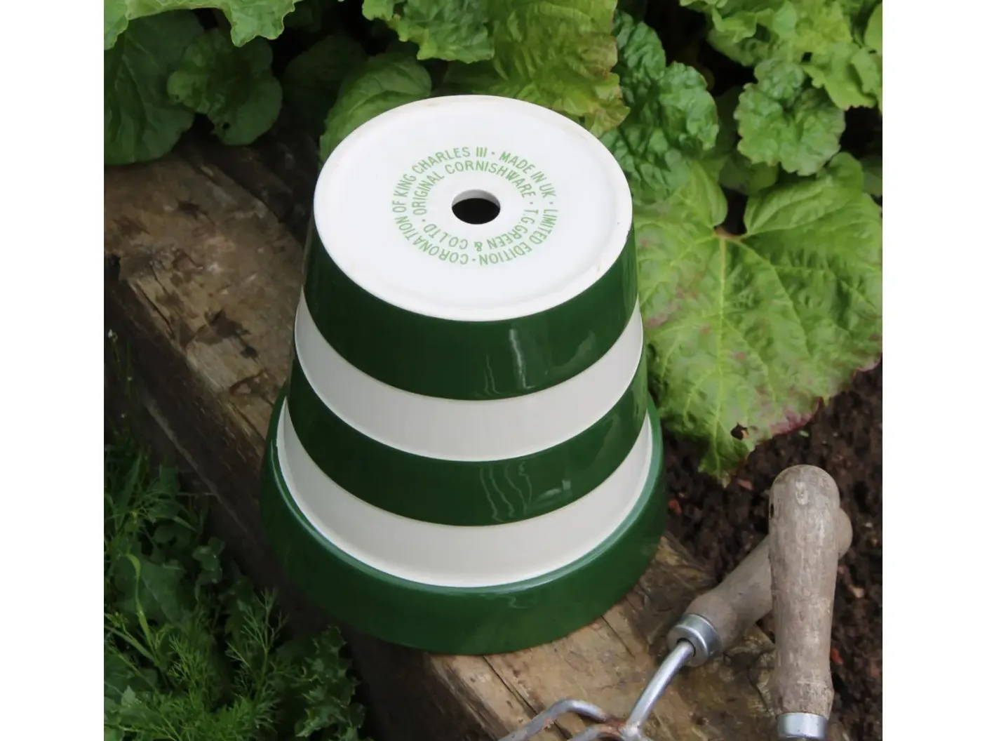 Cornishware Coronation Planter