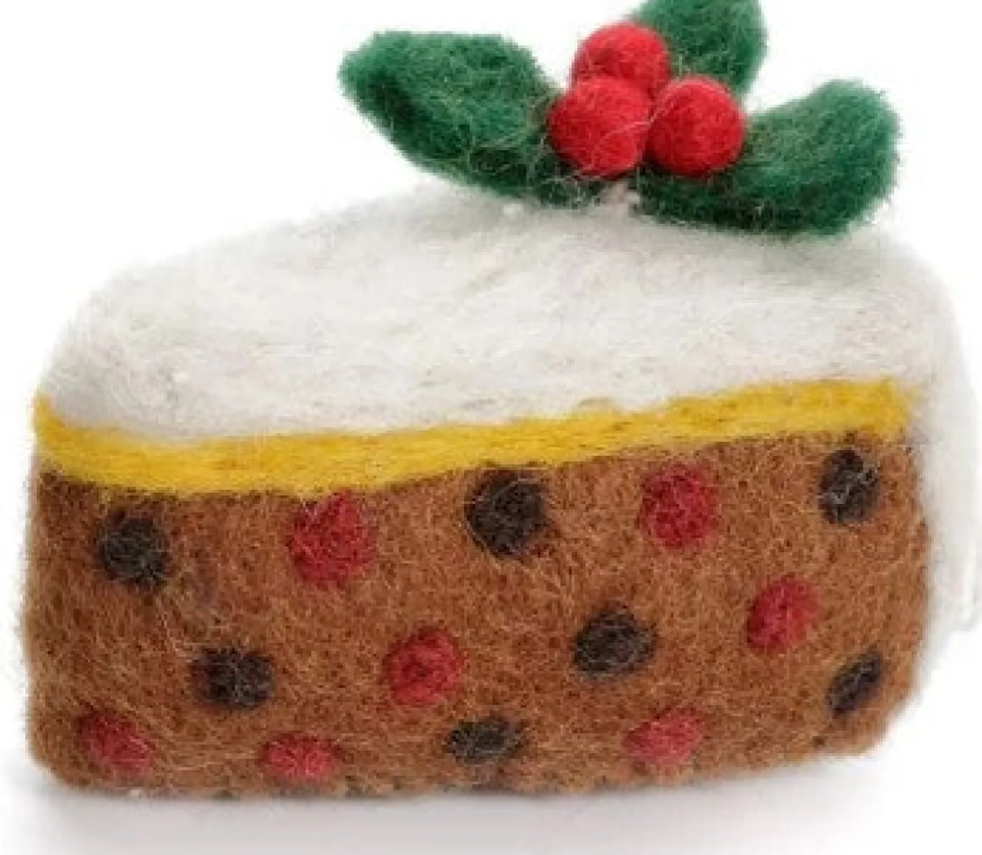 Christmas Cake Slice Felt Decoration
