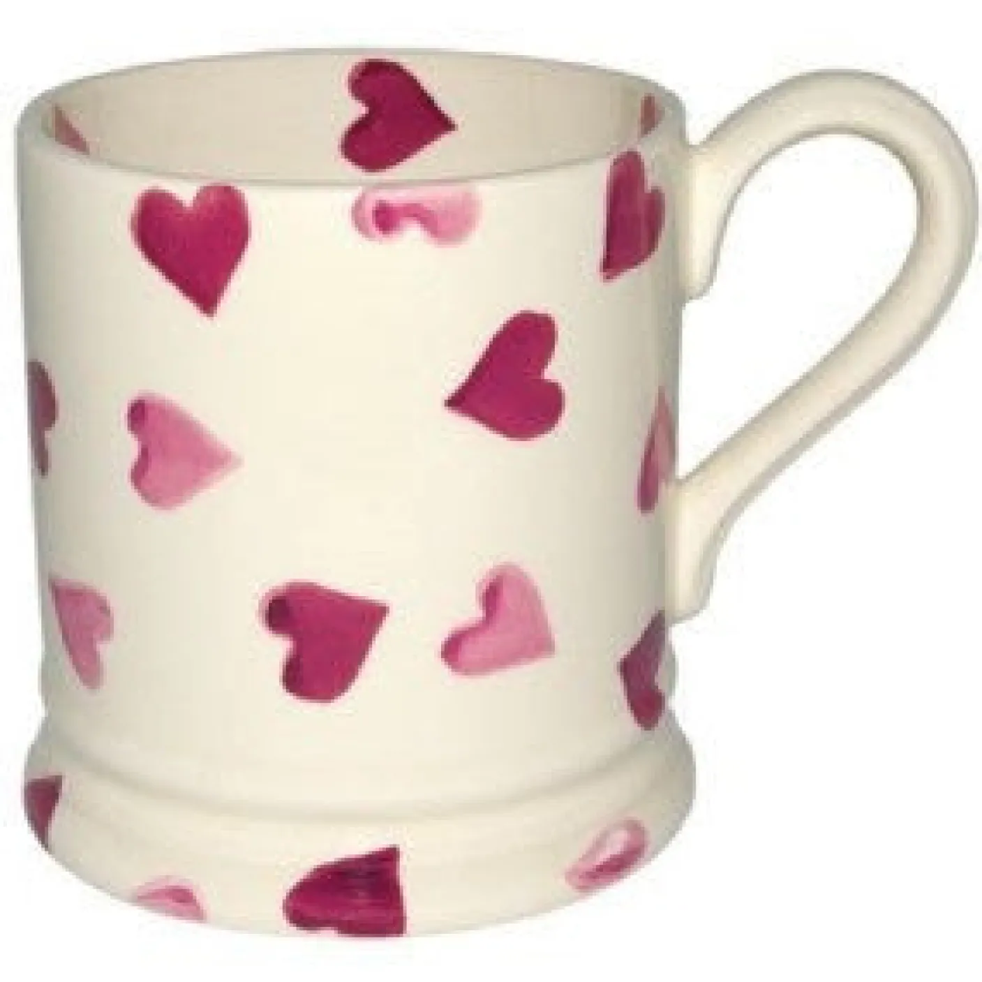 Pink Hearts 1/2 Pint Mug