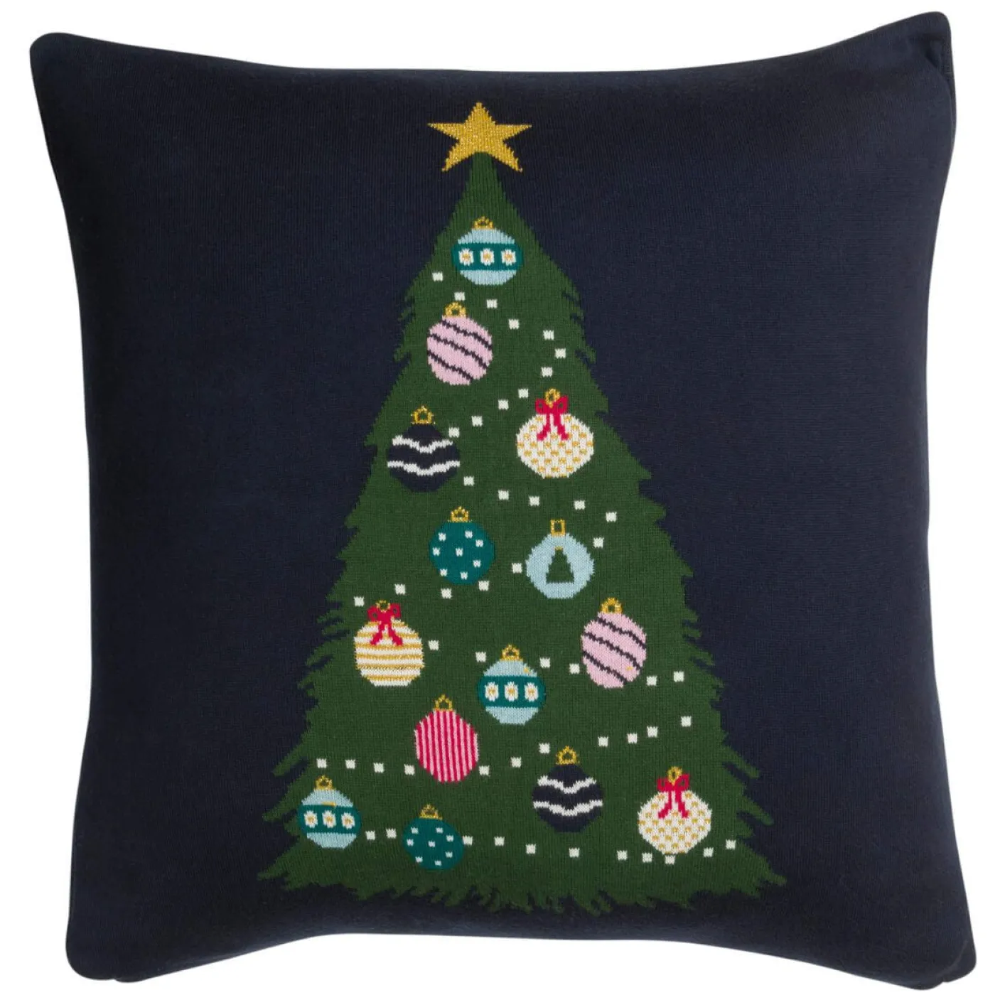 Christmas Tree Knitted Statement Pillow