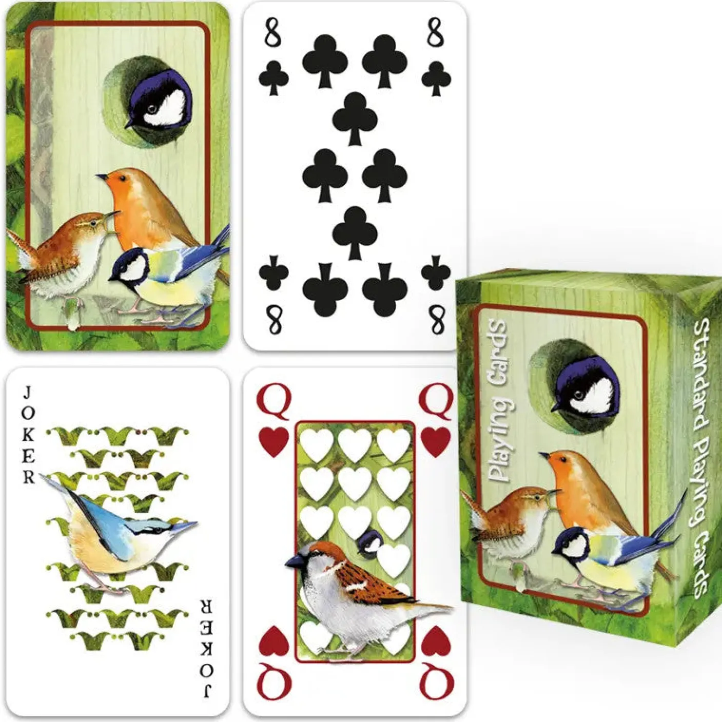 British Birds Playing Cards