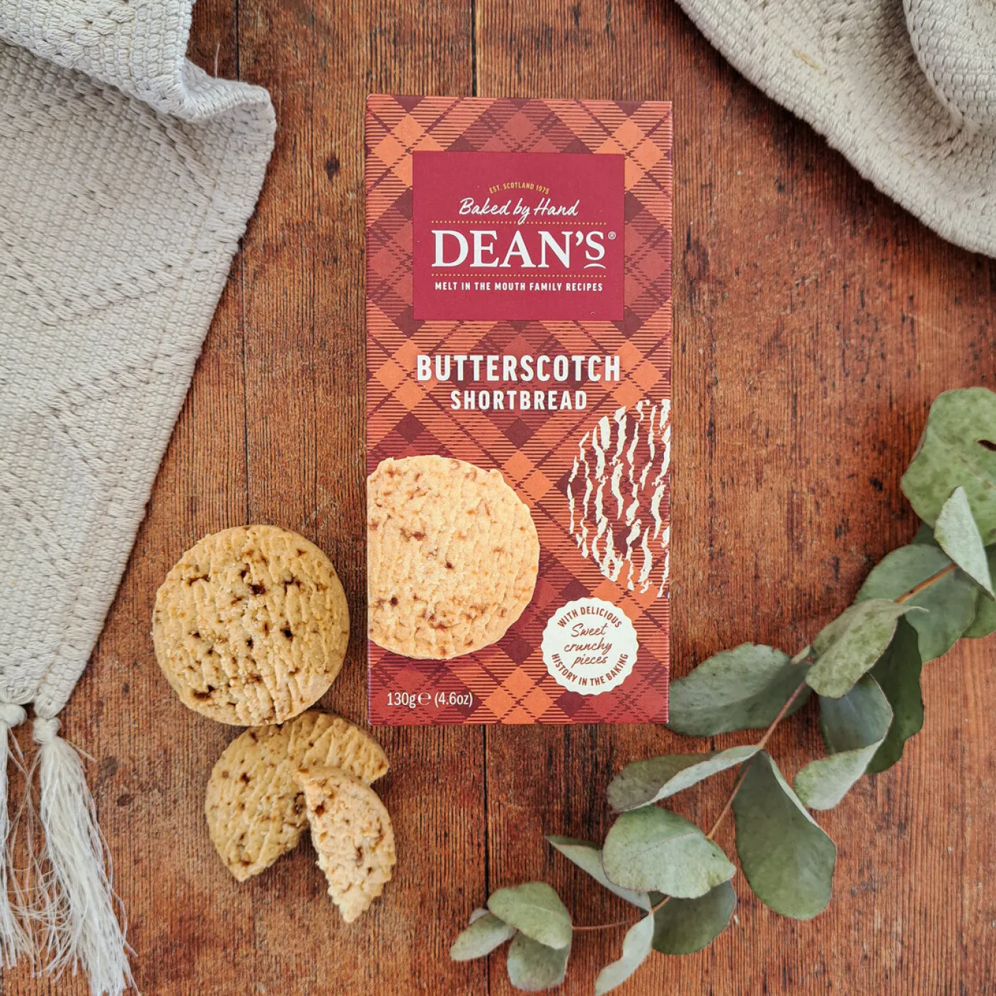Dean's Butterscotch Shortbread Rounds