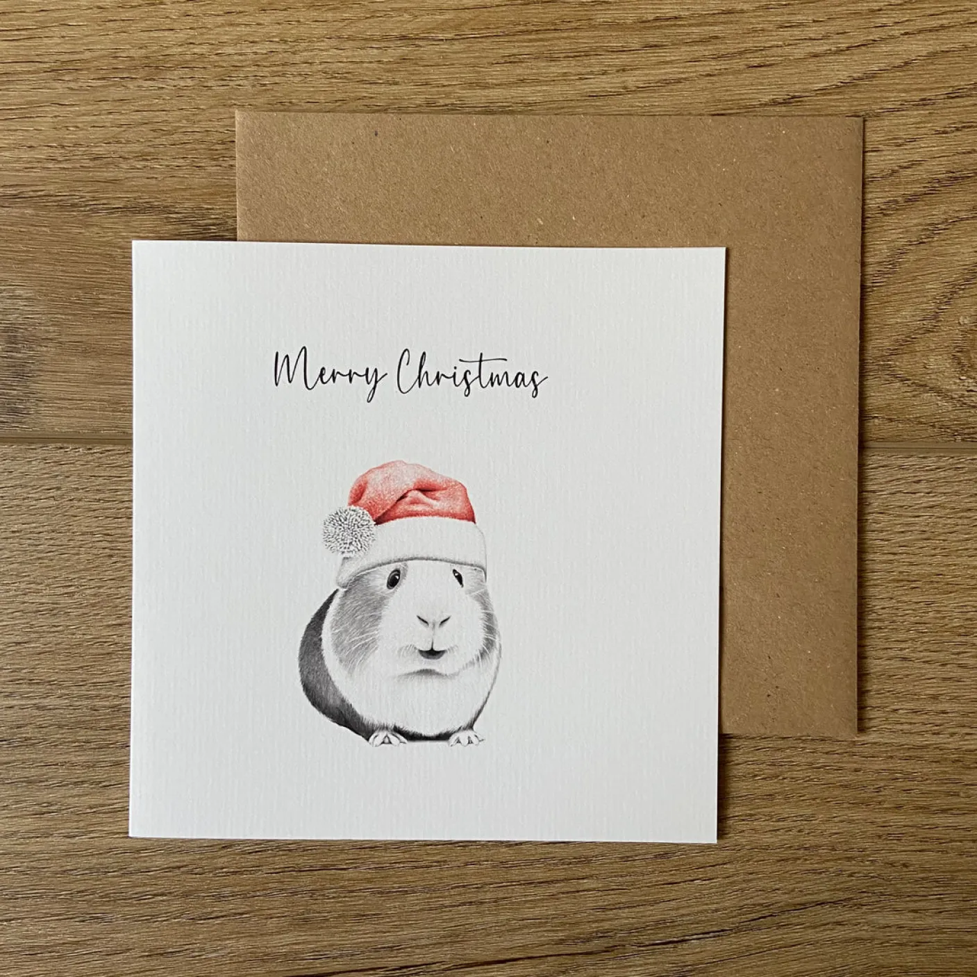 Ginny Guinea Pig Christmas Greetings Card