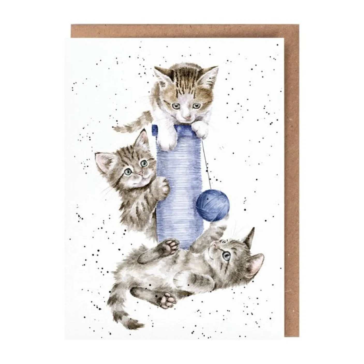"Three's A Crowd" Cat Greetings Card