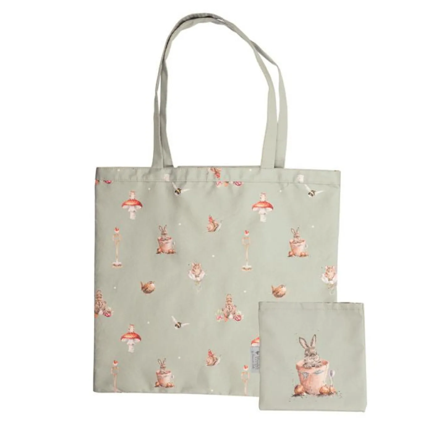 'Garden Friends' Rabbit Foldable Shopping Bag