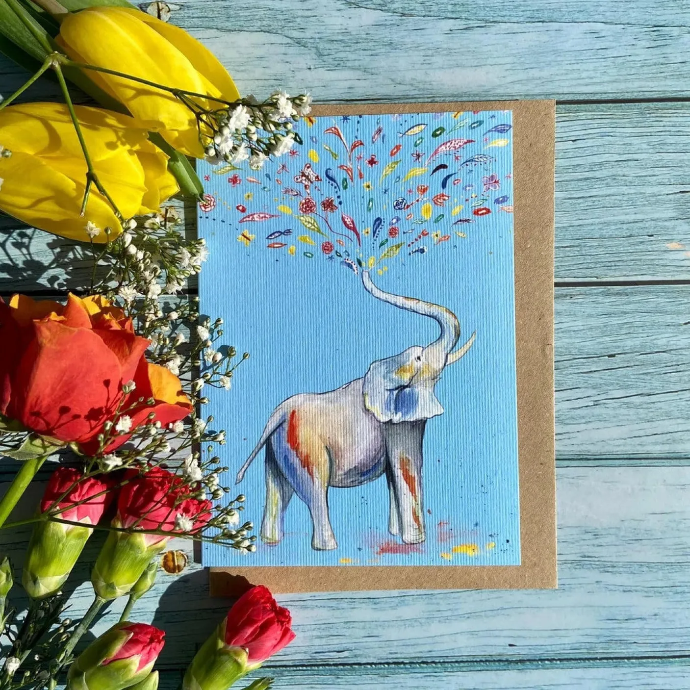 Eli the Elephant Eco-Card