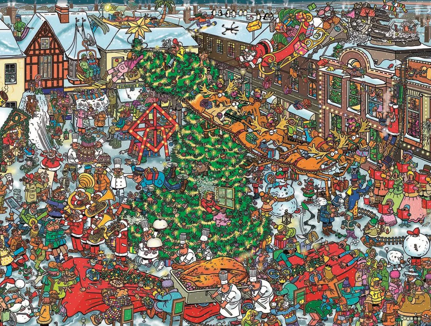 Christmas Street 500 Piece Jigsaw Puzzle