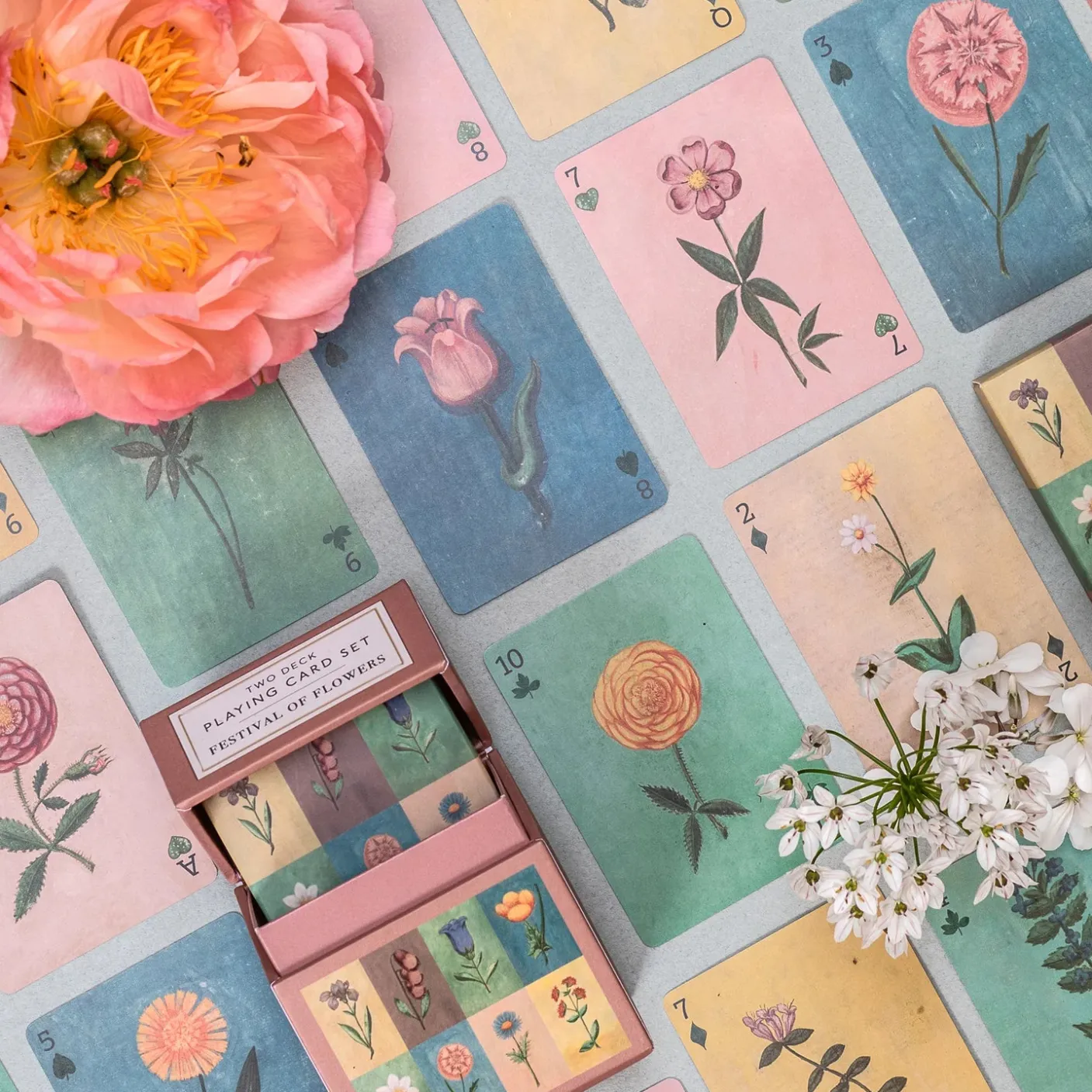 Festival of Flowers Playing Cards - Set of 2 Decks